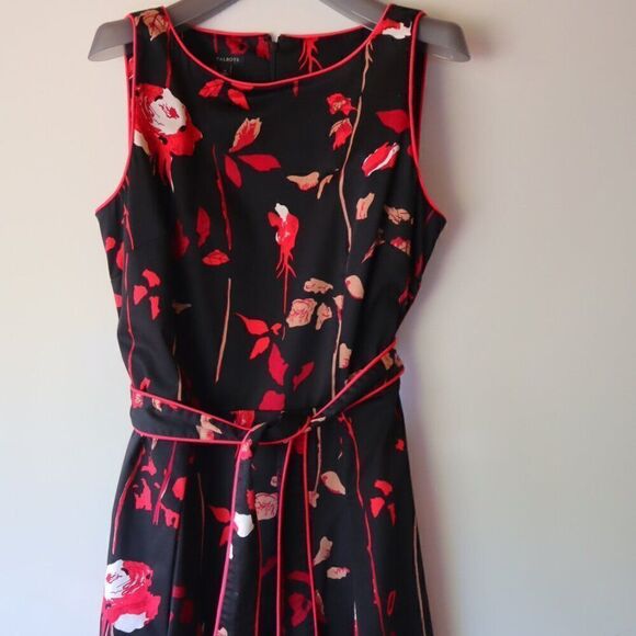Talbots Floral Drop Waist Dress Size 10 - Picture 4 of 6